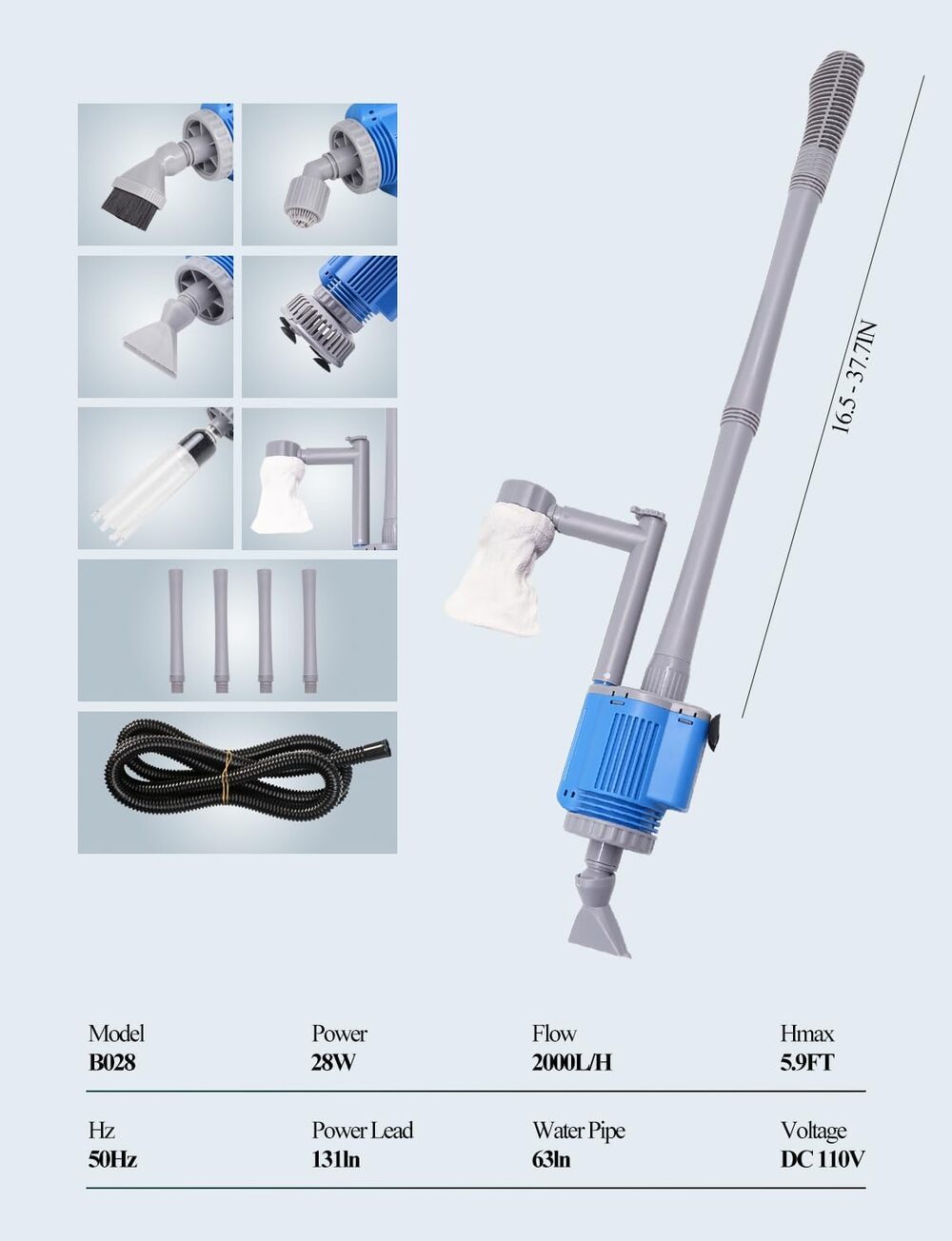 Aquarium Gravel Cleaner - Electric Automatic